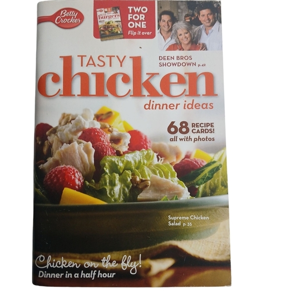 Betty Crocker Tasty Chicken & Burger Recipe Cookbook Pamphlet 2 For One 2010 - Picture 3 of 8